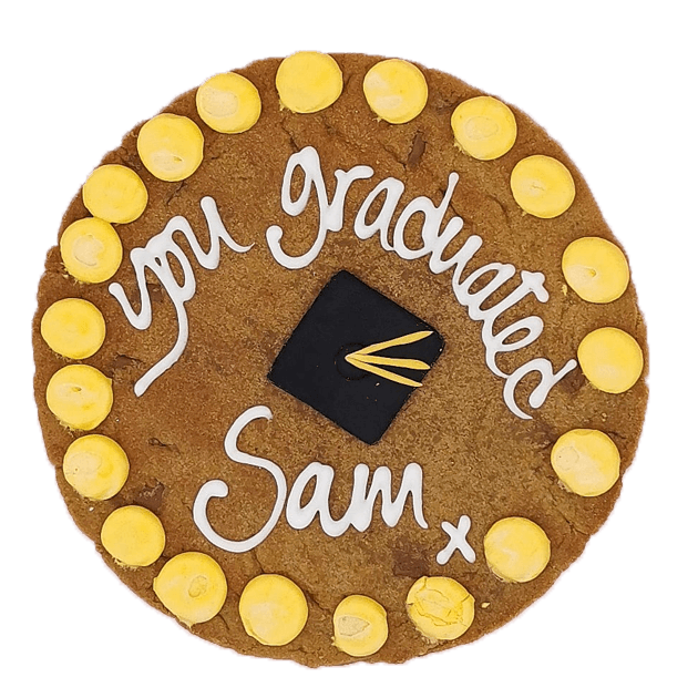 Graduation Giant Chocolate Chip Cookie Card Featured Image