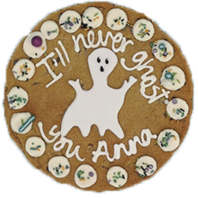 Image of Halloween Ghost Giant Chocolate Chip Cookie