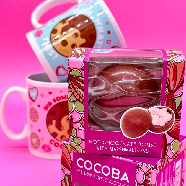 Cocoba Hot Chocolate Bombe In a Box (Single) Featured Image