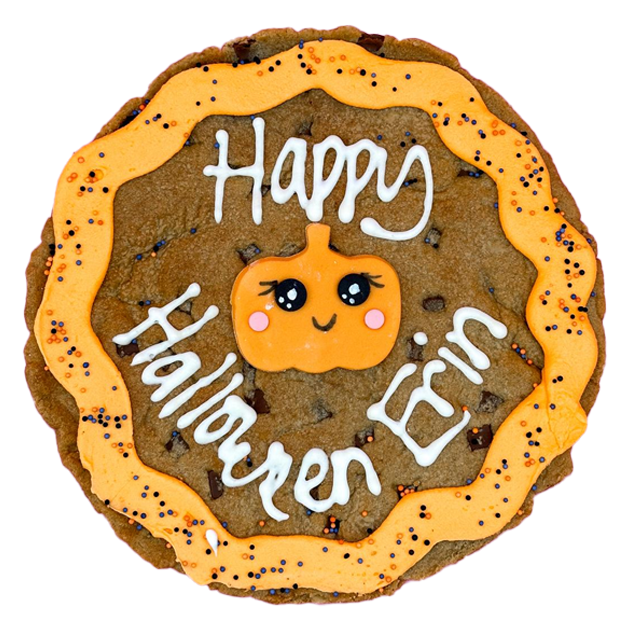 Halloween Pumpkin Cookie Card Featured Image