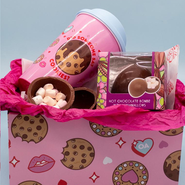 Ooh&Aah Cookies Mug, Sock & Hot Chocolate Bundle Gallery Image